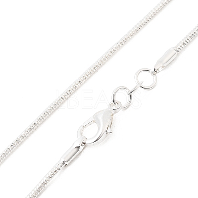 Brass Round Snake Chain Necklaces NJEW-BB10864-16-1