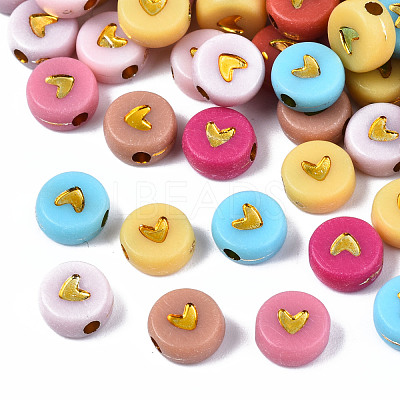 Opaque Acrylic Beads X-PACR-N006-50-A01-1