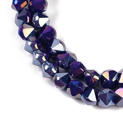 Electroplate Glass Beads Strands EGLA-B009-05A-05-1