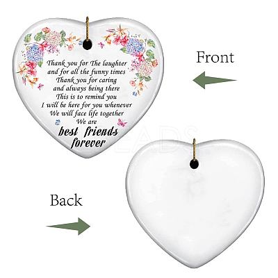 1Pc Handmade Porcelain Big Pendants AJEW-CN0002-04F-1