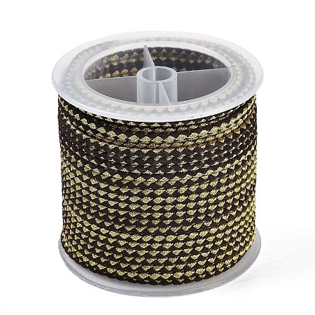 11M Polyester Braided Cord with Cotton Core & Metallic Thread OCOR-Z006-01-09-1