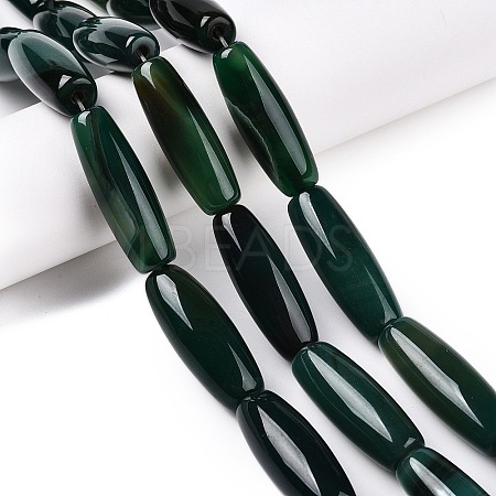 Natural Agate Dyed Beads Strands G-T138-230B-1