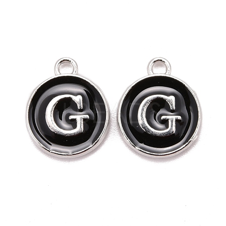 Platinum Plated Alloy Charms ENAM-S118-02G-P-1