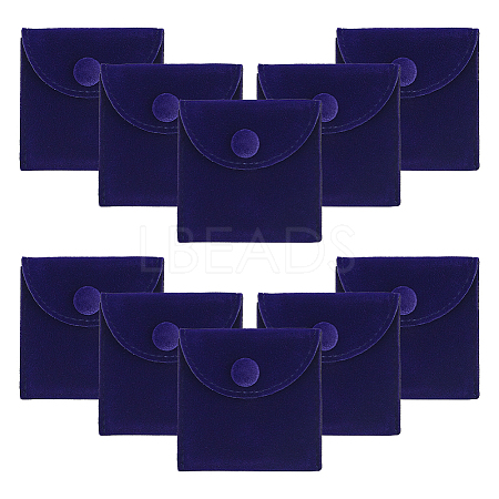 Square Velvet Jewelry Package Bags ABAG-WH0035-055A-01-1