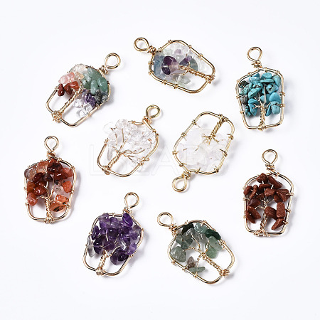 Natural & Synthetic Gemstone Pendants G-T131-94B-1