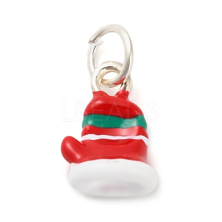 Christmas Themes Alloy Enamel Pendants FIND-I063-01J-1