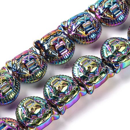 Electroplated Synthetic Non-magnetic Hematite Beads Strands G-Q174-04D-1