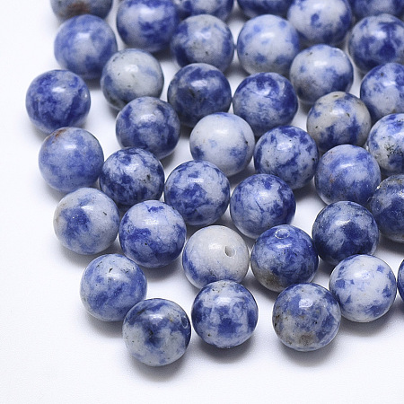 Natural Blue Spot Stone Beads G-T122-25B-13-1
