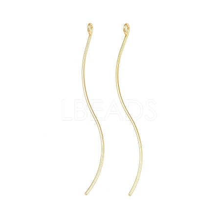 Brass Earring Findings KK-A274-17E-G-1