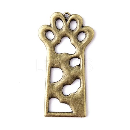 Open Back Bezel Pendants PALLOY-TAC0010-08AB-1