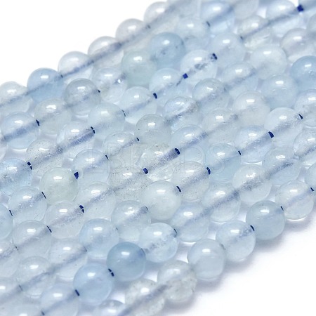 Natural Aquamarine Beads Strands G-K305-17-C-1