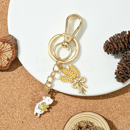 Hedgehog Alloy Enamel Keychain KEYC-YW00070-01-1
