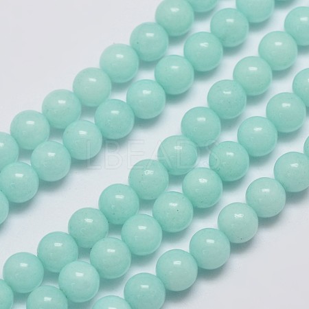 Natural Malaysia Jade Beads Strands X-G-A146-6mm-B07-1