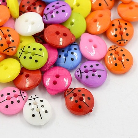 Acrylic Sewing Buttons BUTT-E061-M-1