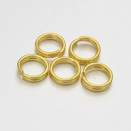 Brass Split Rings X-KK-E647-10G-6mm-1