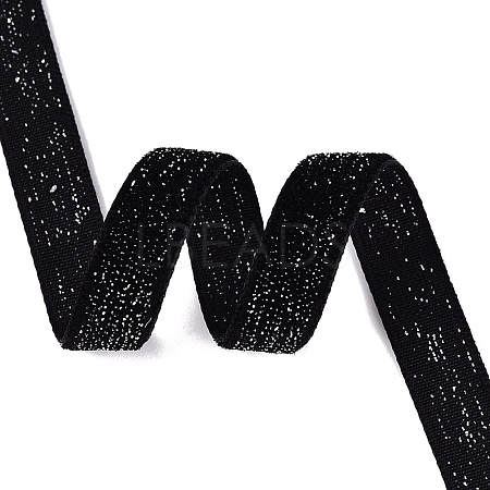 Glitter Sparkle Single Face Velvet Ribbon SRIB-Q023-01A-15-1