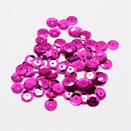 Plastic Paillette Beads PVC-A001-8mm-09-1