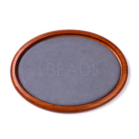 Oval Wood Pesentation Jewelry Display Tray ODIS-P008-21A-1