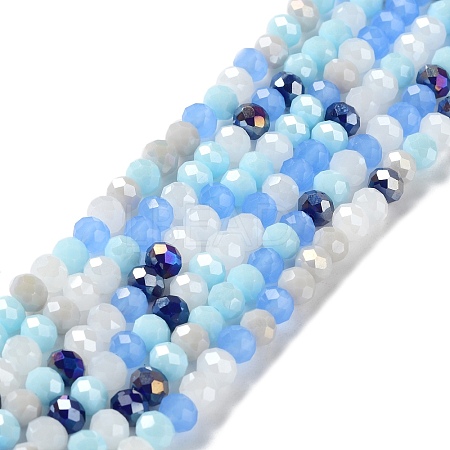 Glass Beads Strands EGLA-A034-M6mm-40-1