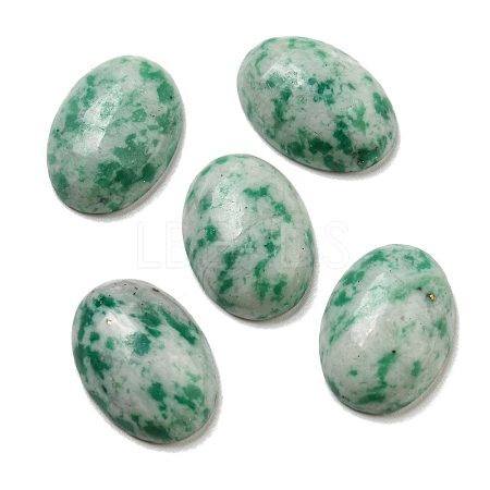 Natural Green Spot Jasper Cabochons G-C115-01A-12-1