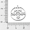 Non-Tarnish 304 Stainless Steel Pendants STAS-D036-09P-3