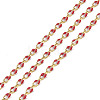 Ion Plating(IP) 304 Stainless Steel Dapped Chains AJEW-Q150-09G-06-1