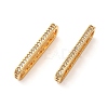 Brass Micro Pave Cubic Zirconia Multi-Strand Links KK-P239-02C-G-1