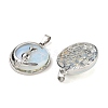 Opalite Flat Round Pendants X-FIND-A043-11P-2