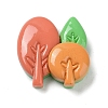Autumn Theme Opaque Resin Cabochons CRES-A055-01G-1