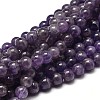 Natural Amethyst Round Bead Strands X-G-I168-09-10mm-1