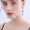 Brass Post Earring Findings KK-PH0004-49-7