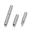 Tarnish Resistant 304 Stainless Steel Bayonet Clasps X-STAS-F108-12P-2.2mm-2