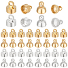 BENECREAT 48Pcs 4 Styles Brass Pendant Bails KK-BC0012-07-1