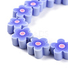Handmade Flower Printed Polymer Clay Beads Strands CLAY-M003-07L-3