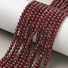 Natural Garnet Beads Strands X-G-Z104-A01-4mm-1