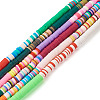 6 Strands 6 Colors Handmade Polymer Clay Bead Strands CLAY-TA0001-39-2