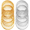 200Pcs 2 Colors Steel Memory Wire FIND-SP0002-08-1