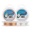 2 Rolls 2 Colors Round Copper Craft Wire CWIR-BC0006-19-1