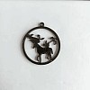 Acrylic Open Back Bezel Pendants KY-WH0019-10-1