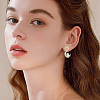 5 Pairs Brass Stud Earring Findings KK-BBC0020-87-5