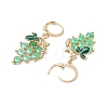 Grape Alloy Enamel Leverback Earrings EJEW-JE06188-4