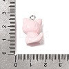 Opaque Resin Pendants X-RESI-F065-02-4