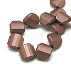 Rubberized Style Acrylic Beads Strands MACR-Q228-02E-2