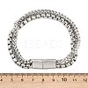 201 Stainless Steel Multi-strand Bracelets BJEW-H633-02P-3