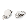 Tarnish Resistant 304 Stainless Steel Clip-on Earring Finding STAS-G250-02P-A-2