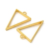 Rack Plating Alloy Triangle Open Back Bezel Pendants X-PALLOY-S047-09E-FF-4
