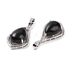 Natural Obsidian Pendants G-H283-04P-18-3