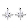 Tarnish Resistant 304 Stainless Steel Pendants STAS-N092-37-2