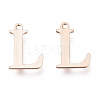 PVD Vacuum Plating  304 Stainless Steel Charms STAS-H112-L-RG-1