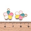Alloy & Enamel Pendants ENAM-T021-45G-3